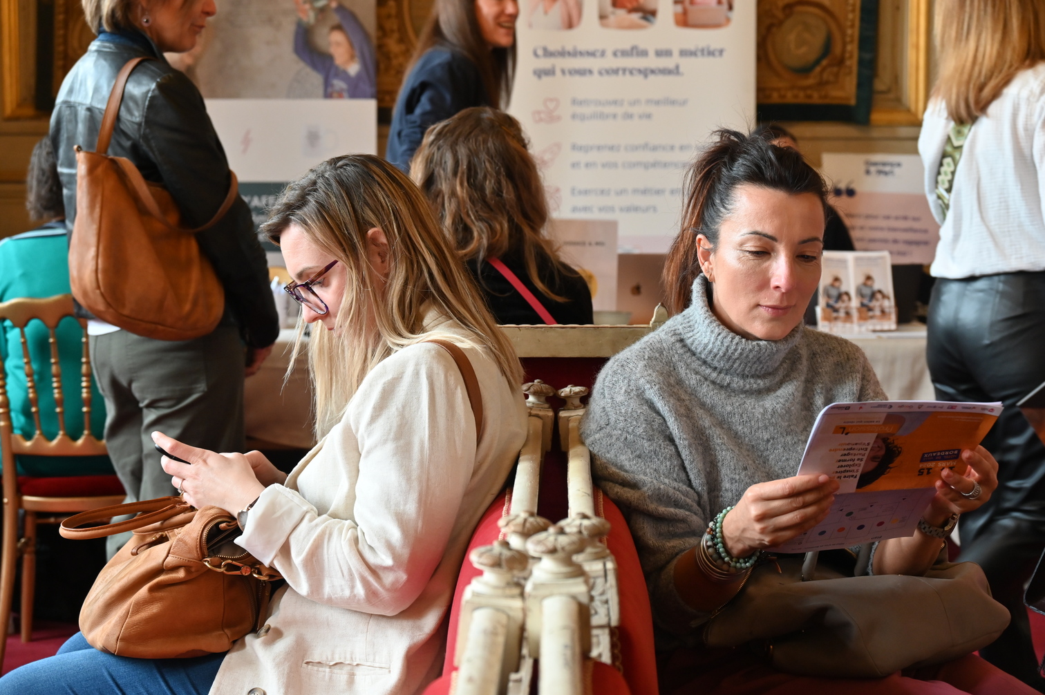 femmes venues lors du salon de la reconversion à Bordeaux