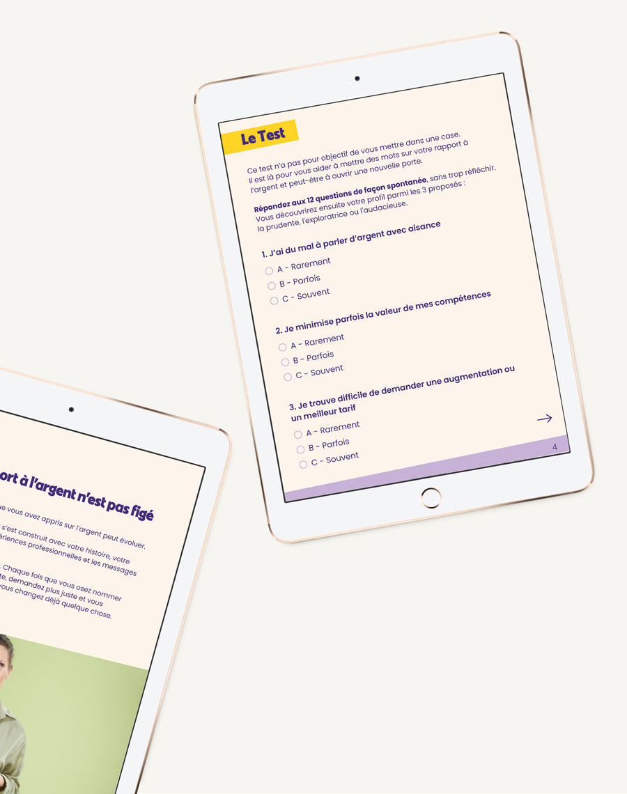 test rapport à l'argent femmes