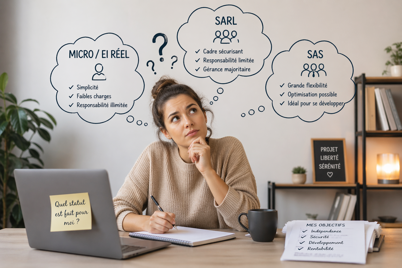 numbr statut creer son entreprise